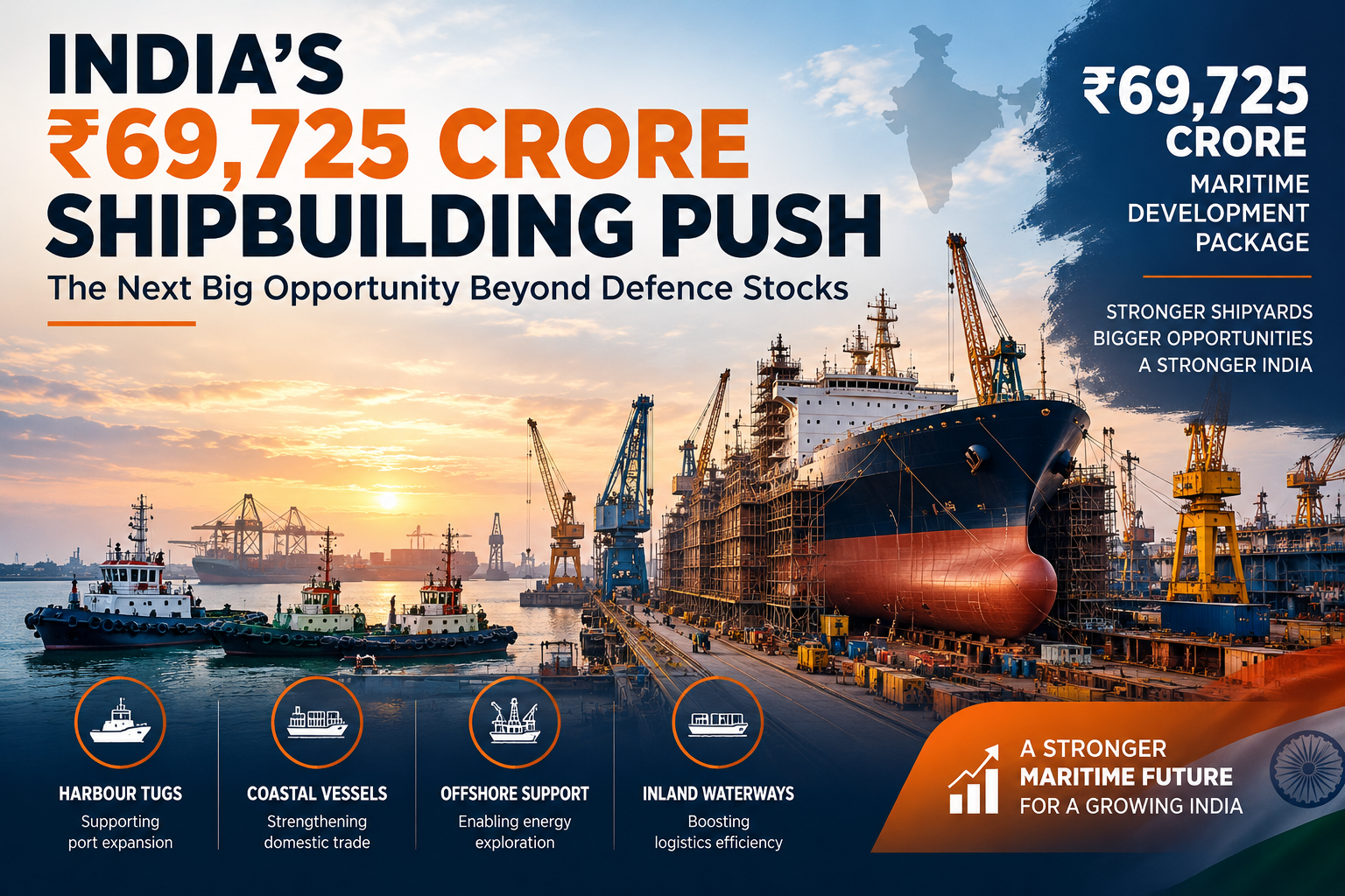 India's ₹69,725 Crore Shipbuilding Push: The Next Big Opportunity Beyond Defence Stocks