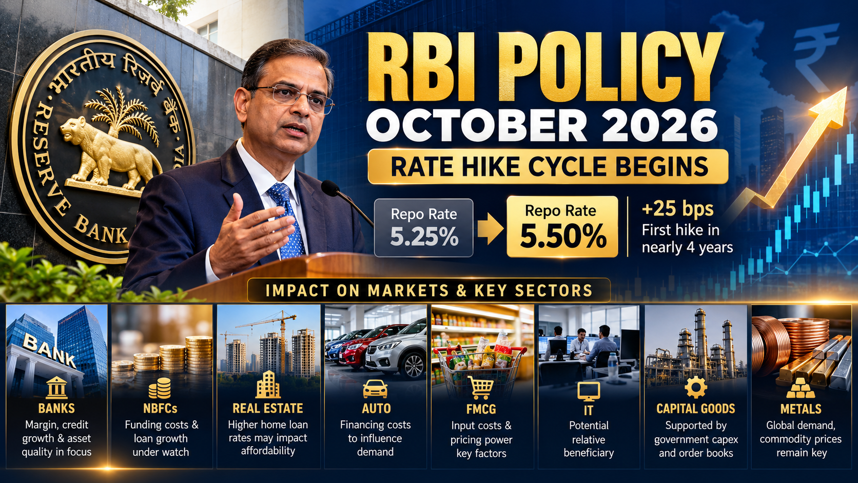 RBI Monetary Policy October 2026: A New Interest-Rate Cycle Begins — What Investors Should Do Now